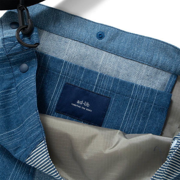 (YB562) Denim Patchwork Shoulder Bag