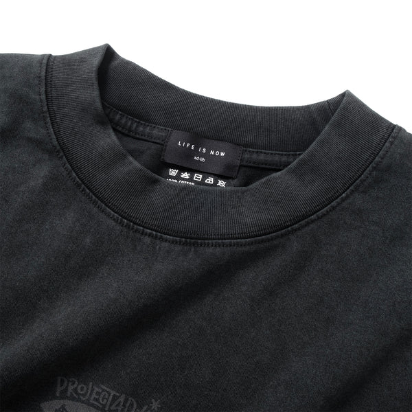 (EX648) Graphic Washed Long Sleeve Tee