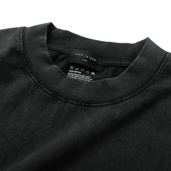 (EX647) Message Washed Long Sleeve Tee