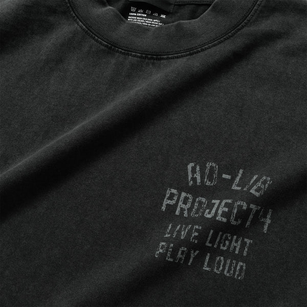 (EX647) Message Washed Long Sleeve Tee