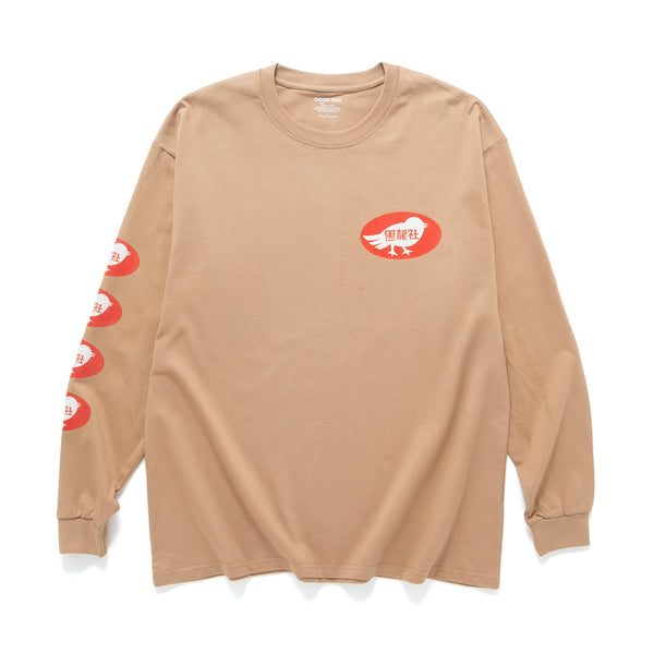 (EX669) KURORYO Red Graphic Long Sleeve Tee