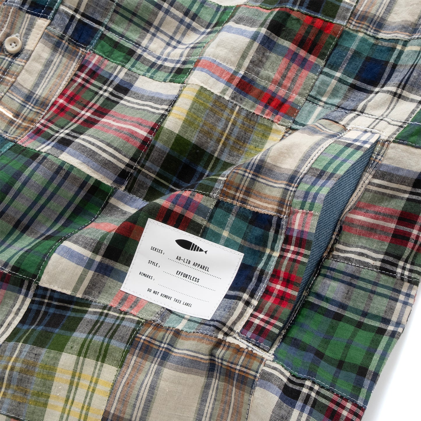 (ST497) Patchwork Shirt