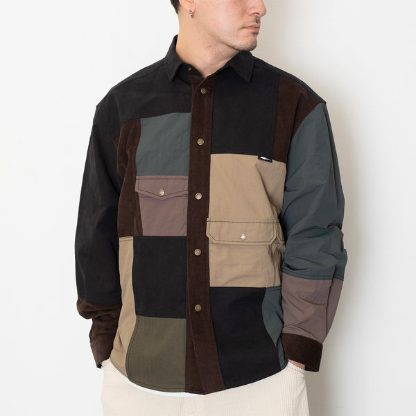 (ST499) Color Block Shirt