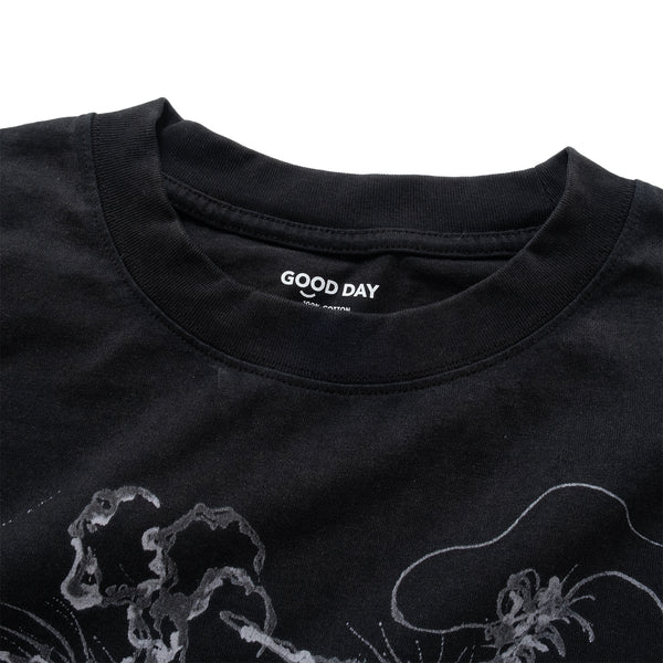 (EX678) Grey Dragon Long Sleeve Washed Tee