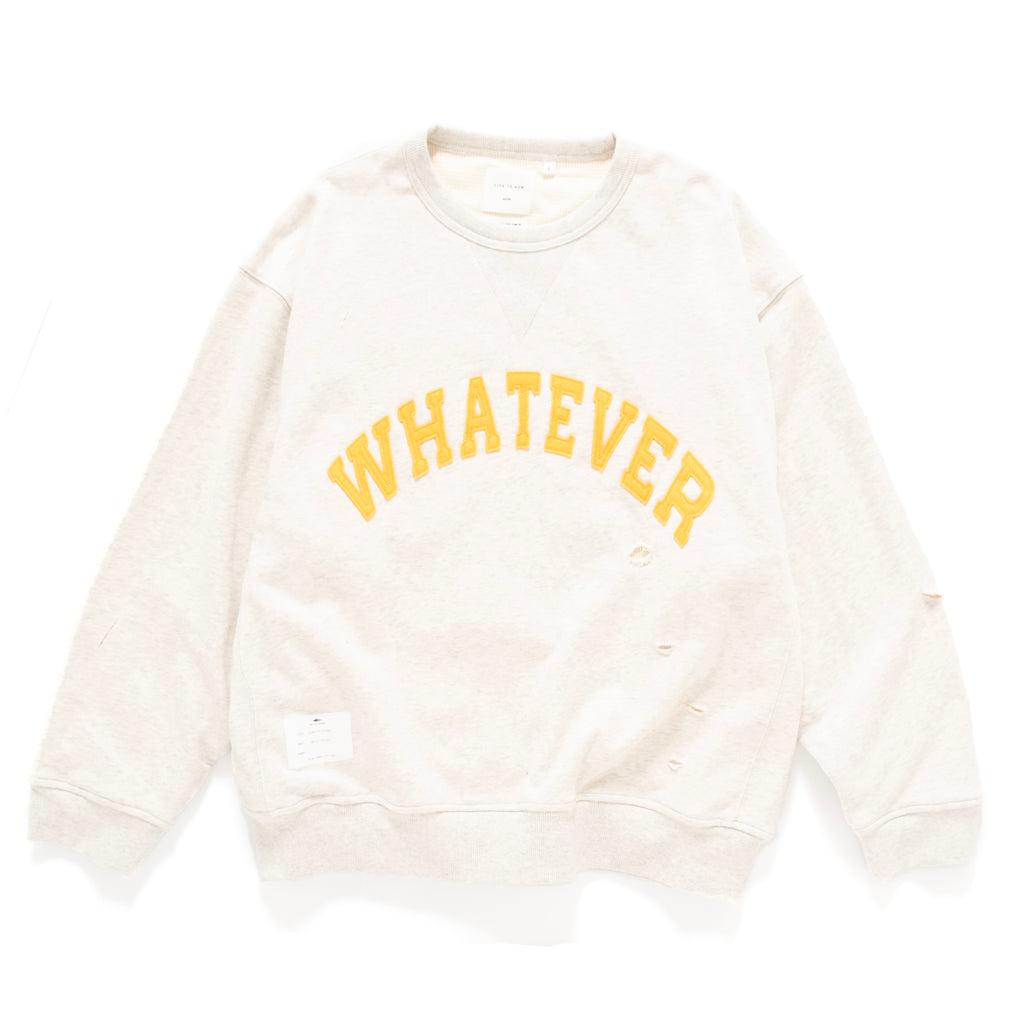 (SW469) 刺繡貼布破洞衛衣