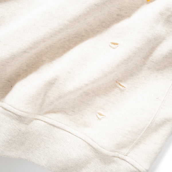 (SW469) 刺繡貼布破洞衛衣