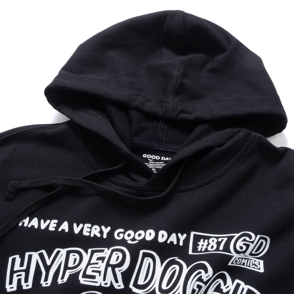 (ZW557) Skating Dog Graphic Hoodie