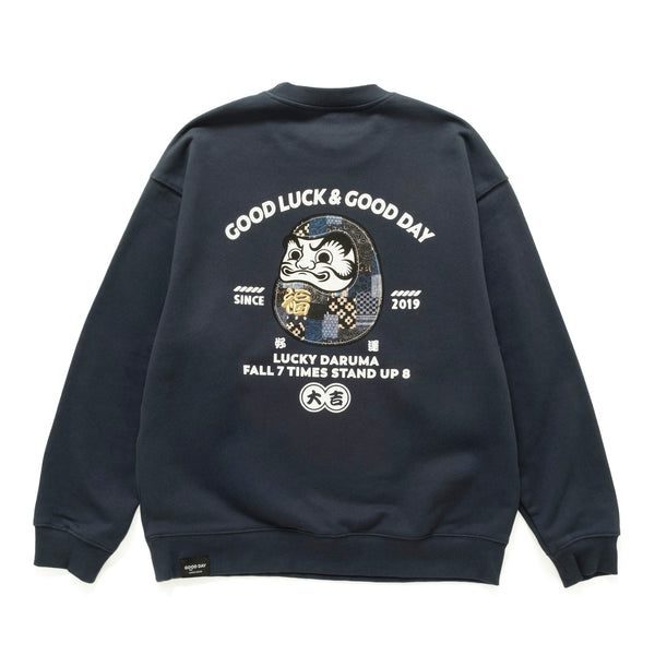 (ZW565) 好運達摩圖案繡花衛衣