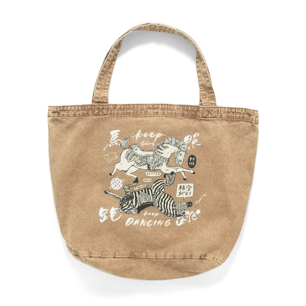(EX681) Keep Going Washed Tote Bag