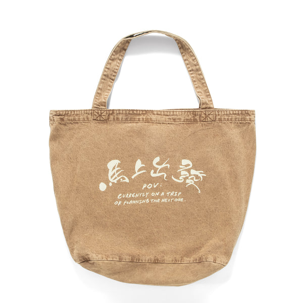 (EX682) Travel Now Washed Tote Bag
