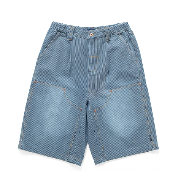 (SP434) Denim Stripes Shorts
