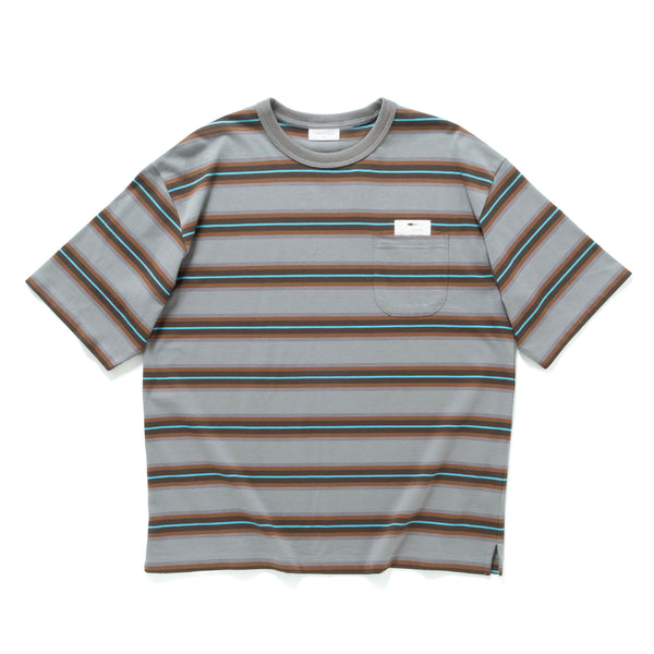 (TP1802) Stripes Pocket Tee