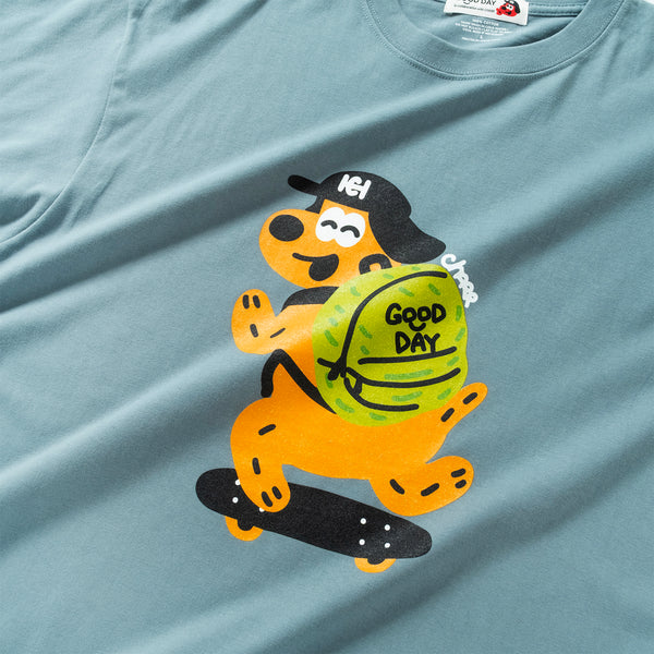 (EX684) Skater Dog 圖案 Tee