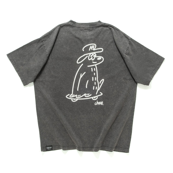 (EX683) Embroidery Washed Tee