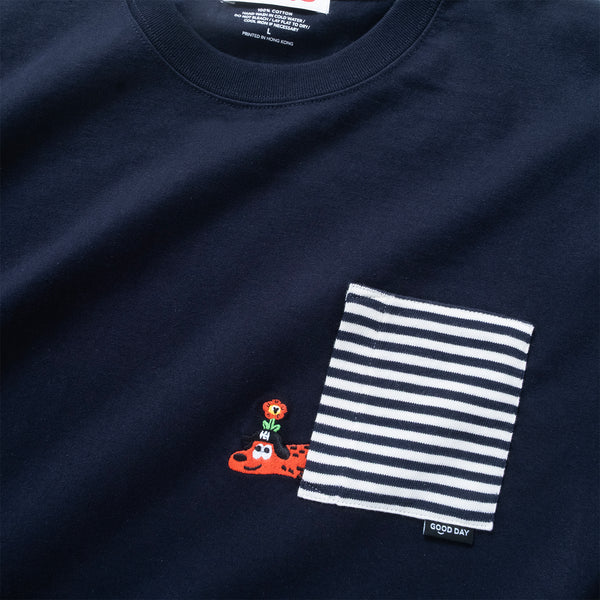 (EX685) Embroidery Pocket Tee