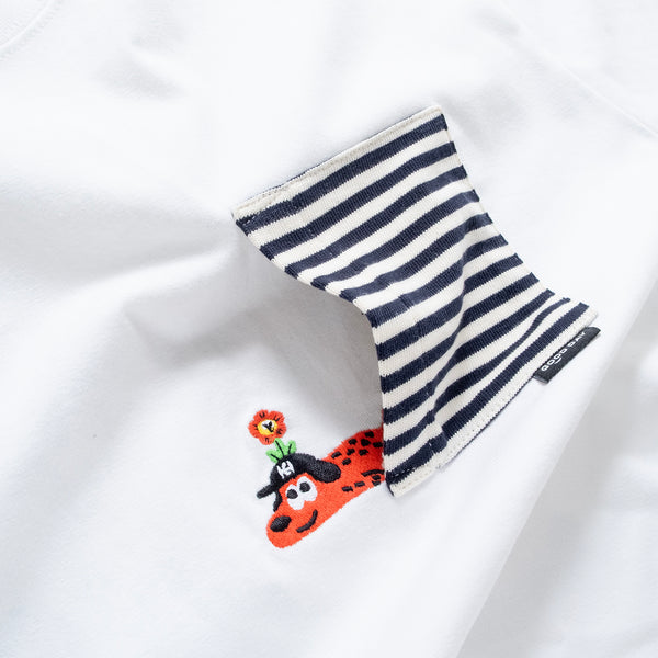 (EX685) Embroidery Pocket Tee