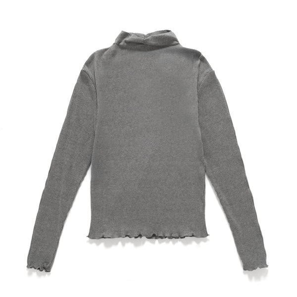 (TP1476) Monk Neck Long Sleeve Tee