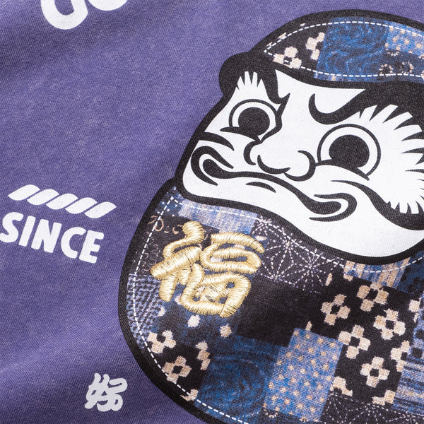 (ZT1859) Lucky Daruma Embroidery Tee