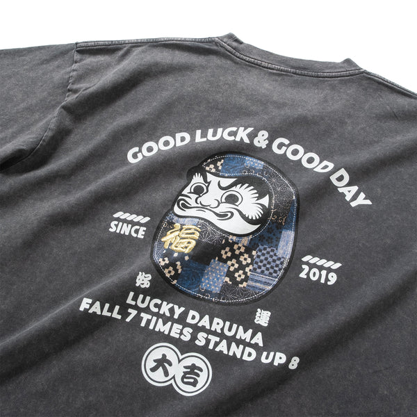 (ZT1859) Lucky Daruma Embroidery Tee