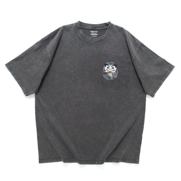 (ZT1859) Lucky Daruma Embroidery Tee