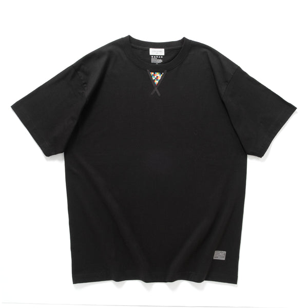 (ZT1815) Triangle Color Pixel Embroidery Tee