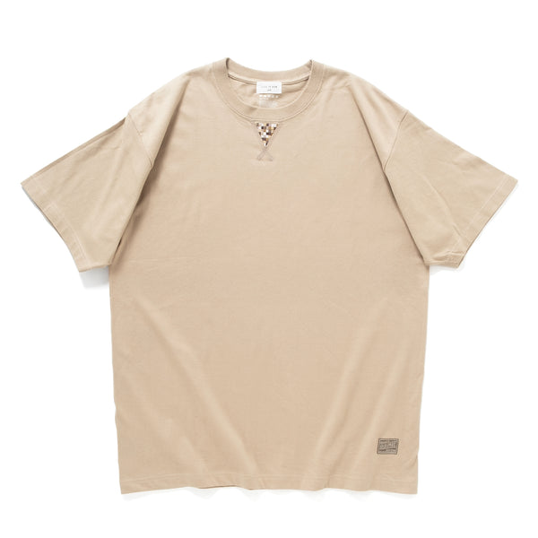 (ZT1815) Triangle Color Pixel Embroidery Tee