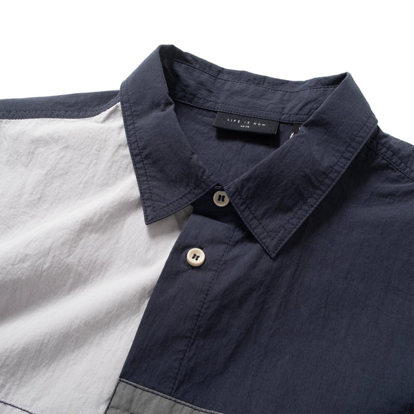 (ST514) Color Block Shirt