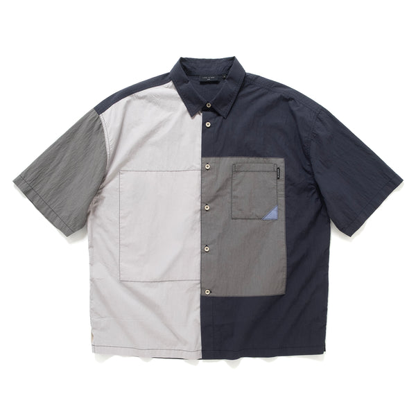(ST514) Color Block Shirt