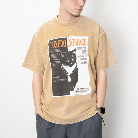 (ZT1407) Advisory CATS Graphic Cropped Tee