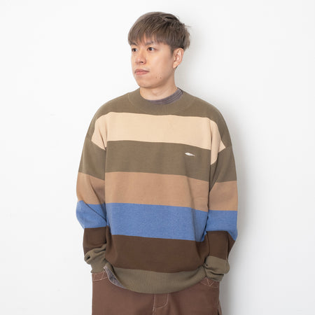 (KN063) Garment Dye Wash Knit Pullover