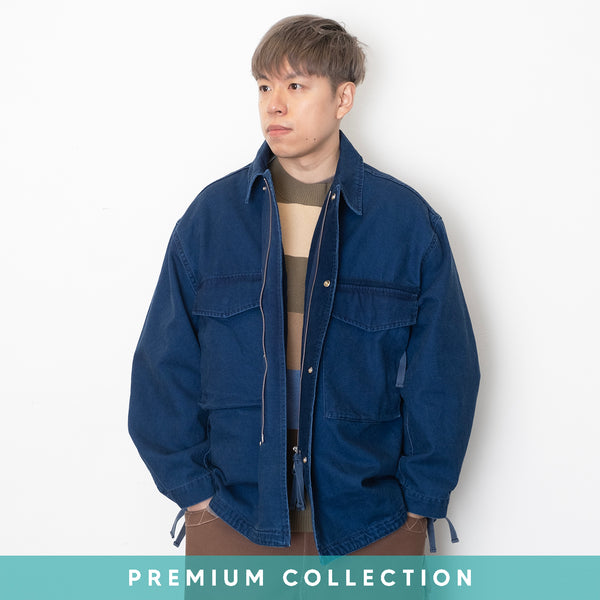 JK382) Japanese Fabric Indigo M65 Field Jacket – ad-lib