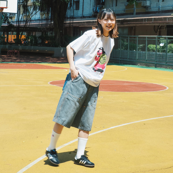 (EX684) Skater Dog 圖案 Tee