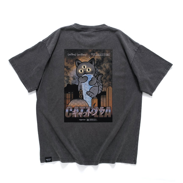 (ZT1877) Catzilla Movie 圖案 Tee