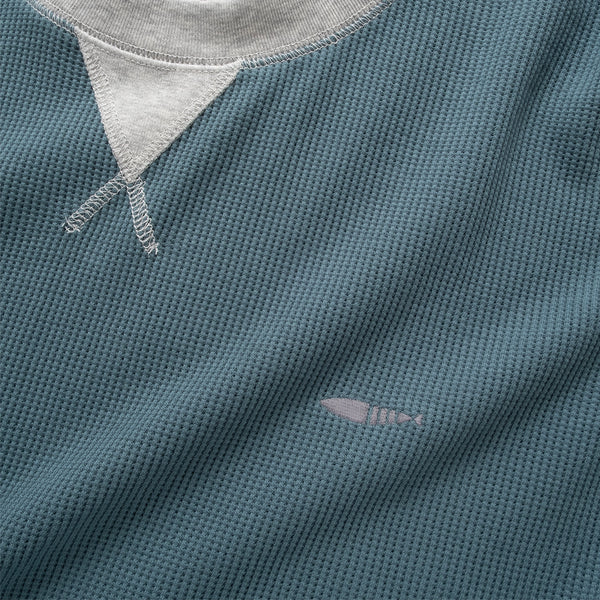 (TP1838) Contrast Rib Waffle Tee