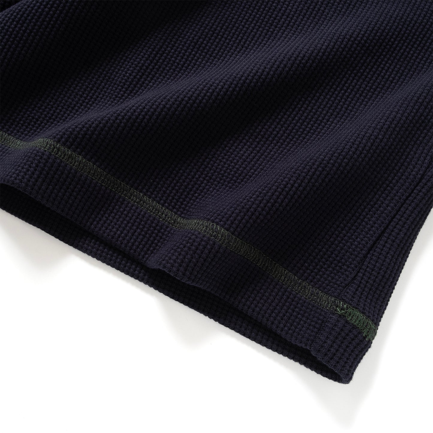 (TP1838) Contrast Rib Waffle Tee