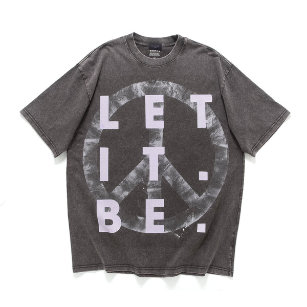 (ZT1875) LET IT BE Message Tee