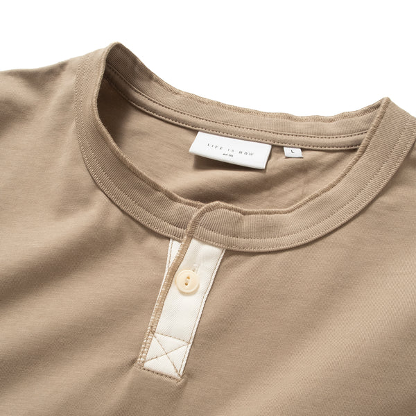(TP1837) Henley Neck Tee
