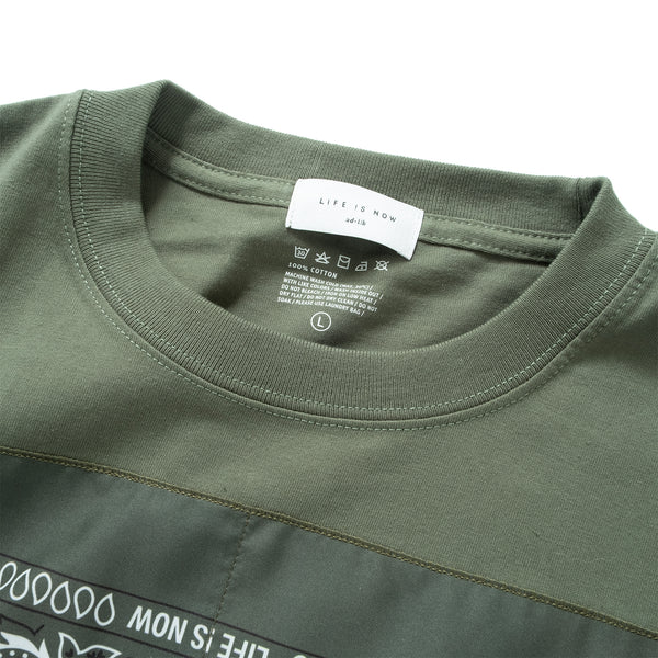 (ZT1854) Bandana Patch Tee