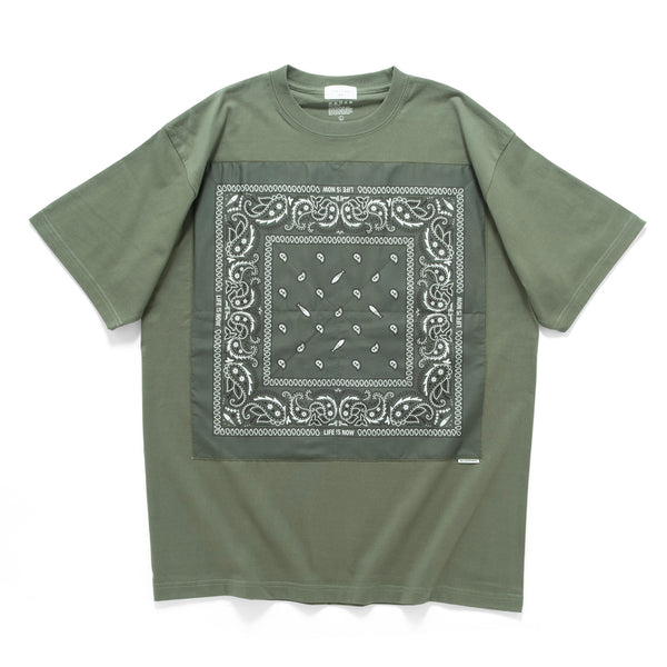(ZT1854) Bandana Patch Tee