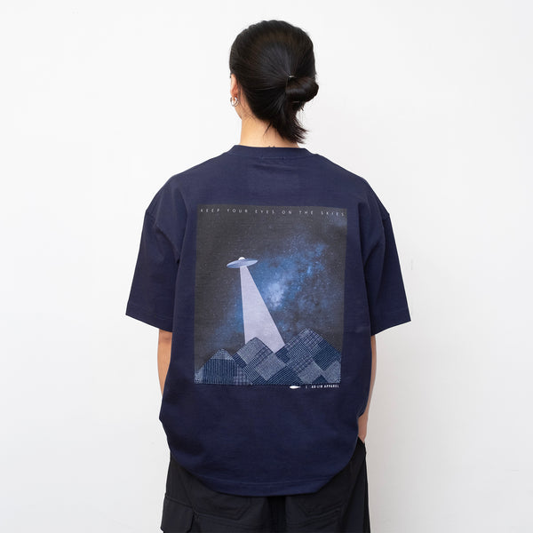 (ZT1881) UFO Patchwork Pocket Tee