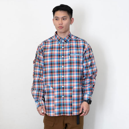 (ST135) Colorblock Trimming Shirt