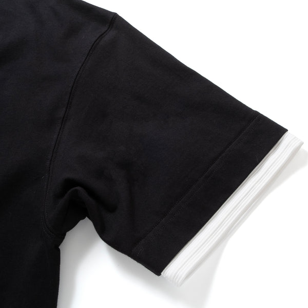 (ZT1861) Double Fake Layer Pocket Tee