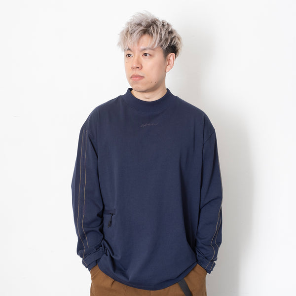 (TP1231) Mock Neck Long Sleeve Tee