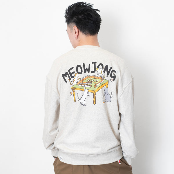 (ZW465) Meowjong Graphic Sweater