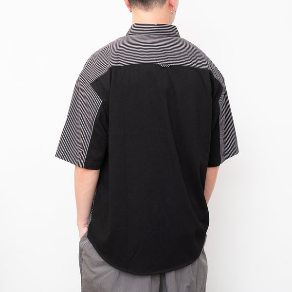 (ST452) Contrast Stripes Shirt