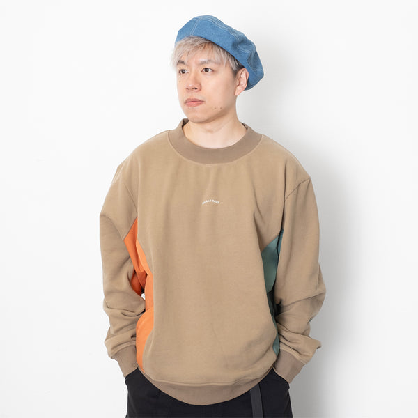 (YW421) Side Panel Crewneck Sweater