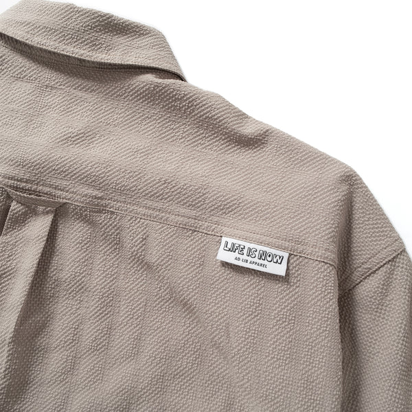 (ST444) 2 Ways Cool Touch Seersucker Shirt