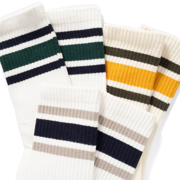 (ZA101) Triple Stripe Socks