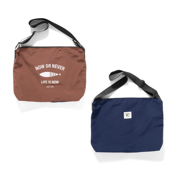 (BA524) 2 Face Logo Messenger Bag