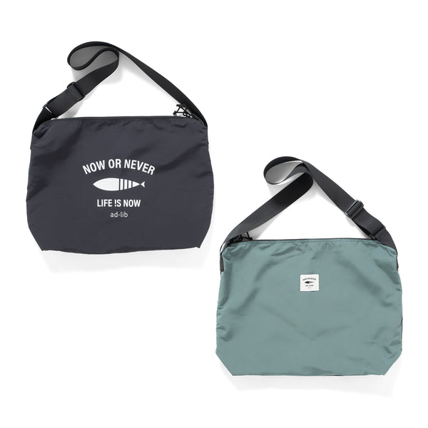 (BA524) 2 Face Logo Messenger Bag